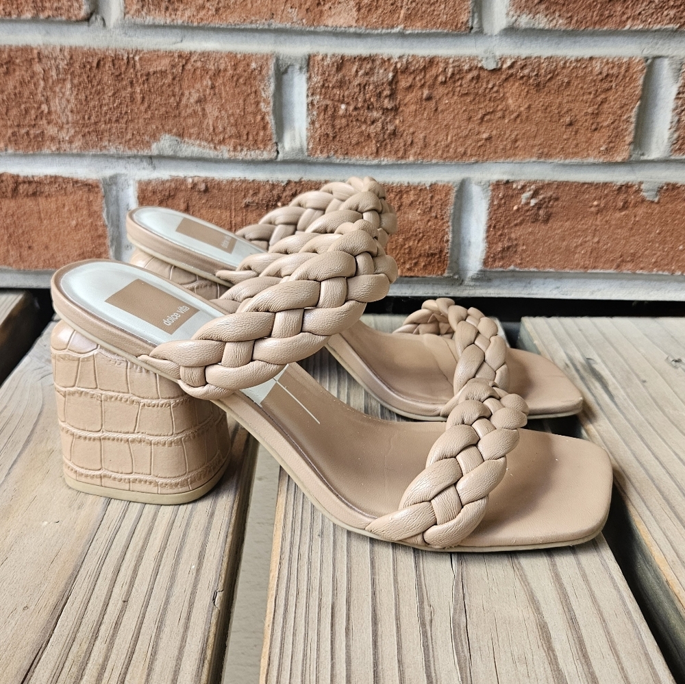 Braided Dolce Vita Natie Block Heel Sandals